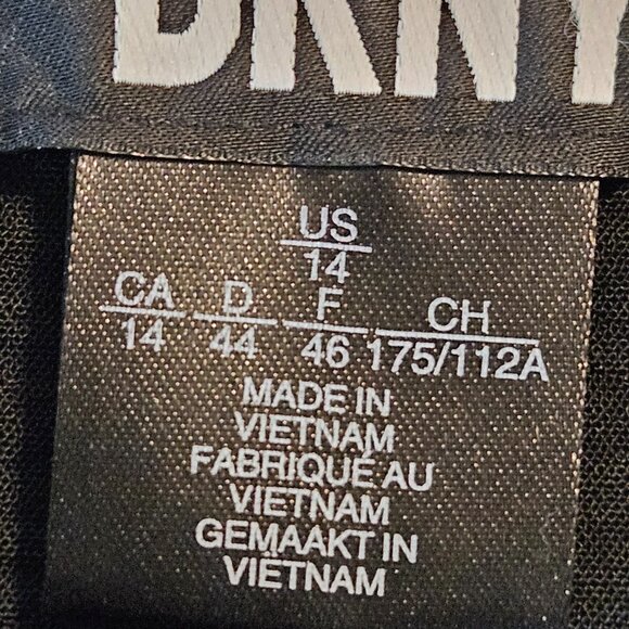 DKNY Black Dress Size 14 - Picture 7 of 10